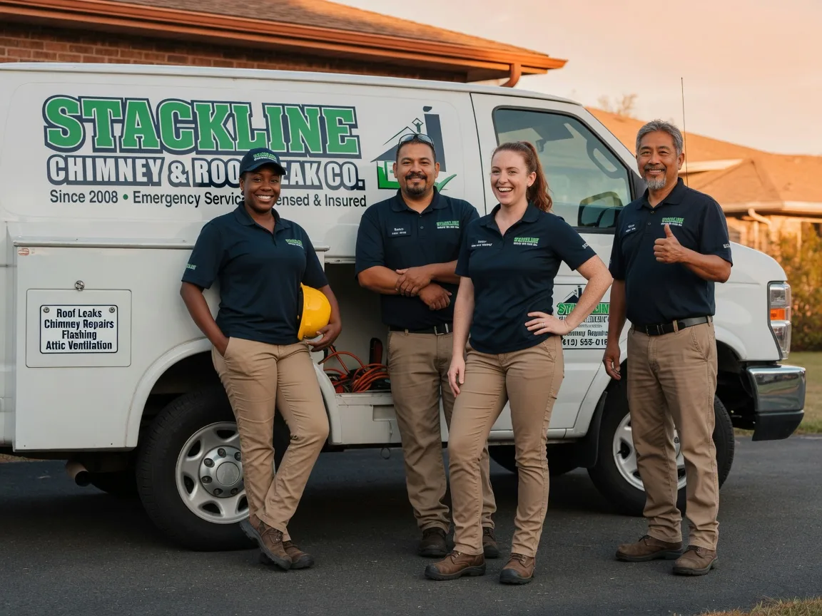 Chimney flashing repair company in Newark, TX